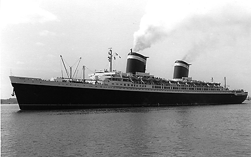 SS United States maiden voyage